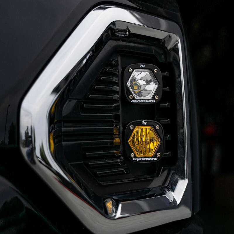 GMC 1500 Fog Light Pocket Kit - Baja Designs - S1 - Clear Spot / Amber - `19-`27